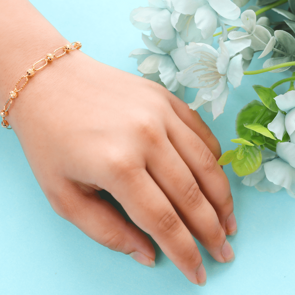 Delicate Gold Bead Bracelet